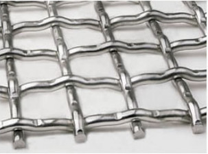 Gegalvaniseerde Geplooide Geweven Draad Mesh Stainless Steel 15m Zuurvaste Breedte