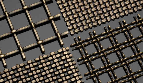 1.2m 1m Architecturaal Metaal Mesh Powder Coated Corrosion Resistance