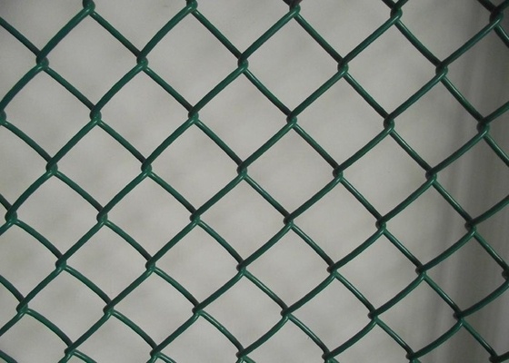 Zwarte pvc Met een laag bedekte Kettingsverbinding Mesh Fence 1mm7mm Waterdichte Draaddiameter