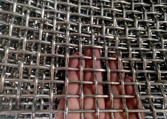 SS304 duidelijk Geplooid het Schermnetwerk van Draadmesh fence carbon steel mining
