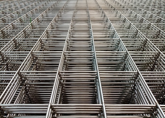 Roestvrij staal Gelaste Draad 12 Maat Zilveren Kleur van Mesh Panel 1 X 1