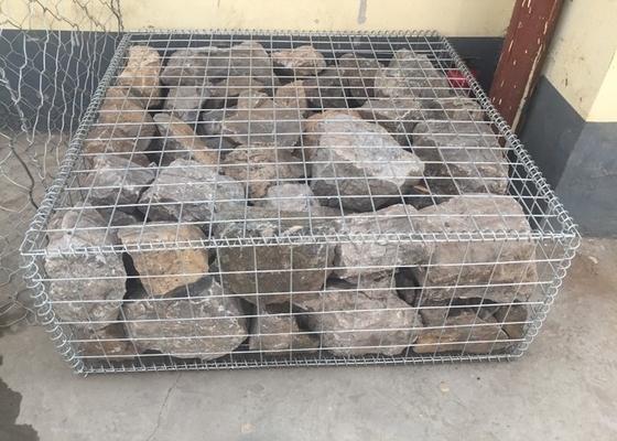 Gabion 10 Met een laag bedekt pvc de Maat van het Gelaste Rechthoekgat van Draadnetwerk 2 X 2