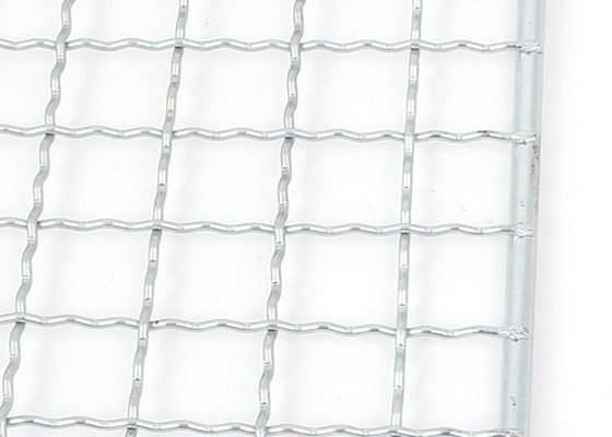 304 midden Geplooide Draad Mesh Galvanized For Barbecue Grill