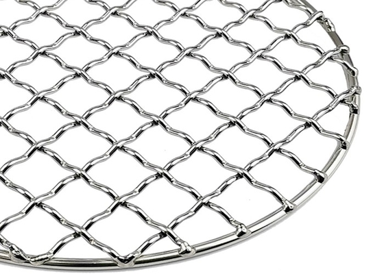 304 midden Geplooide Draad Mesh Galvanized For Barbecue Grill