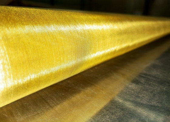 Het Duidelijke Weefselstijl van SWG44 120X120 Mesh Brass Wire Mesh Fabric 30.0m/Roll