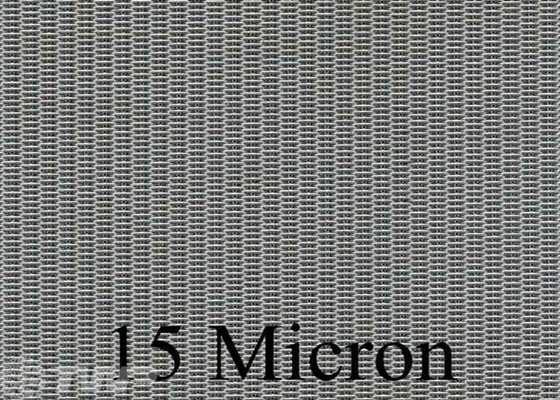 Zilveren de Draadnetwerk 1M van het Keperstof Nederlands Weefsel Width de Doek van de 15 Micronfilter