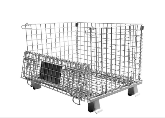 800kg vouwbaar Mesh Container, Gegalvaniseerde Ijzerdraad Mesh For Warehouse/Workshop