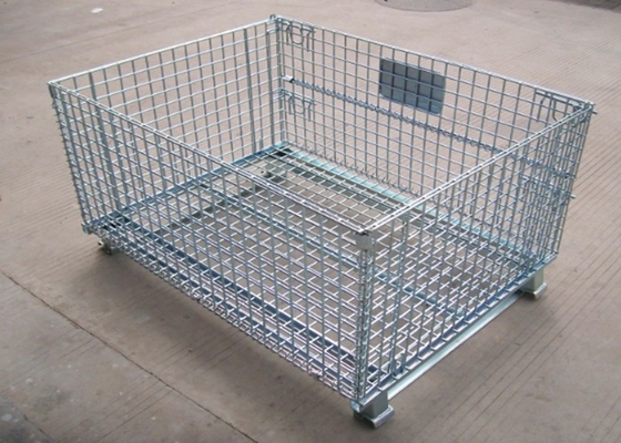 Stapelbare Industriële Draad Erkend Mesh Containers Powder Coated ISO9001