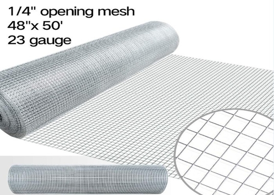 Bouw Gelast Draadnetwerk 1/4“ X 1/4“ Openings 1m Breed Vierkant Gat
