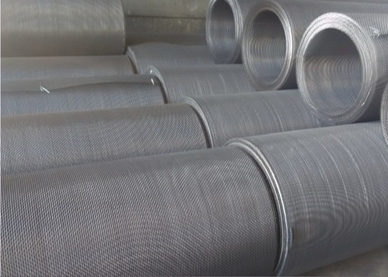 65mn staal Geplooide Draad Mesh Square Hole Length Customized voor het Zeven