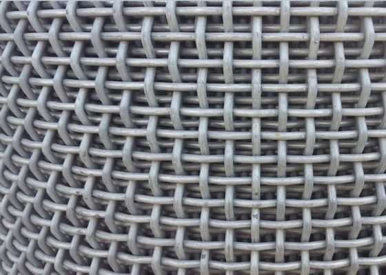 65mn staal Geplooide Draad Mesh Square Hole Length Customized voor het Zeven