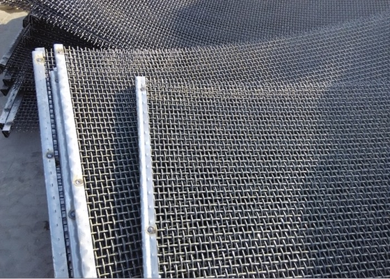 65mn staal Geplooide Draad Mesh Square Hole Length Customized voor het Zeven