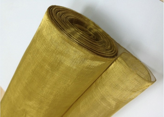 Het decoratieve Netwerk van de Messingsdraad SWG37 50X50 Mesh Golden/Gele Kleur