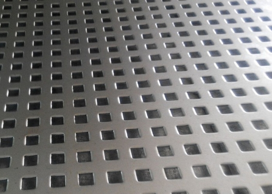 Vierkant Gat Geperforeerd Metaal Mesh Sheet Stainless Steel 304 316 304L 316L