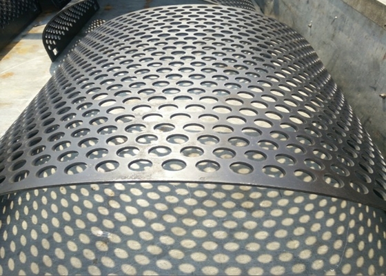 Stijl van Mesh Round Hole Punched Weave van het Koolstofstaal de Geperforeerde Metaal