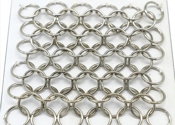 Rond Gatenketen Postgordijn, Architecturaal Ring Mesh Curtain