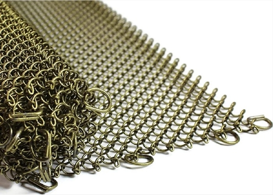 1.5mm Architecturaal het Schermgordijn van Metaalmesh acid resistant fireplace mesh