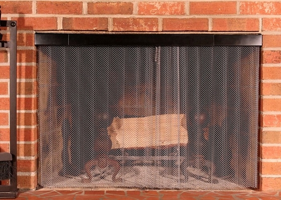 1.5mm Architecturaal het Schermgordijn van Metaalmesh acid resistant fireplace mesh