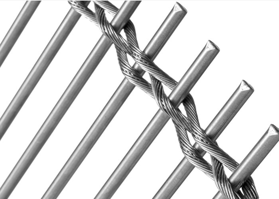 10m Geweven Architecturaal Metaalnetwerk/Decoratief Mesh Curtain For Construction