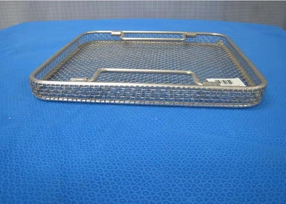 Rechthoekige de Desinfectie op hoge temperatuur van Draadmesh storage basket sterilization medical