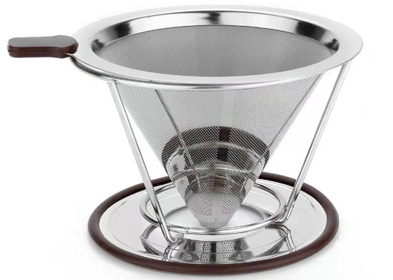 Keperstofweefsel 304 Roestvrij staalkoude brouwt Koffiefilter Aangepast Product