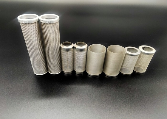 Omrande 2mm 635mesh Roestvrij staaldraad Mesh Tube Cylinder Filters