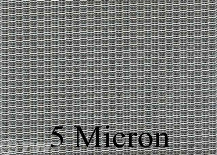 T316 200x1400 Mesh Dutch Weave Screen Mesh, de Stof van de 5 Micronfilter