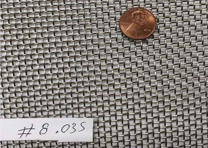 8X8 Mesh Woven Stainless Steel Wire-Netwerk 1m Breedte X 30m Anticorrosieve Lengte