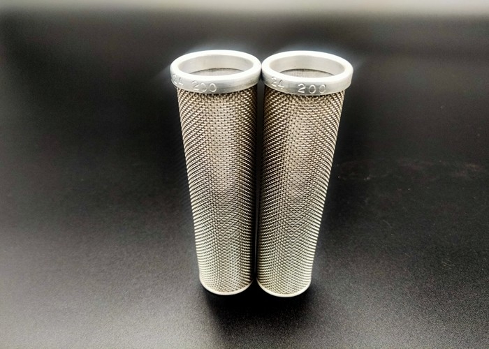 Omrande 2mm 635mesh Roestvrij staaldraad Mesh Tube Cylinder Filters